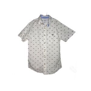 Vineyard Vines x Target Fishbone Short Sleeve Button-Down Shirt Size Small